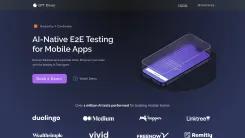 Screenshot of AI-NATIVE E2E TESTING FOR MOBILE APPS