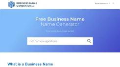 Screenshot of Business Name Generator