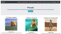 Screenshot of Phenaki