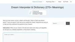 Screenshot of Dream Interpreter & Dictionary (AI-Powered)