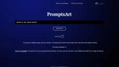 Screenshot of PromptxArt