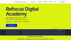 Screenshot of Refocus Digital Academy