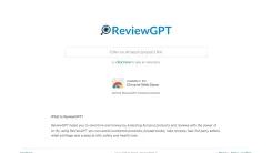 Screenshot of ReviewGPT