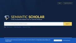 Screenshot of Semantic Scholar