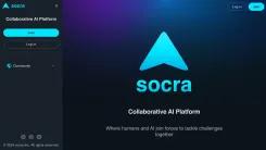 Screenshot of socra Collaborative AI Platform