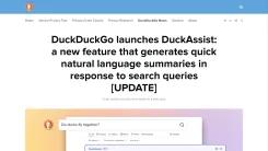 Screenshot of DuckAssist