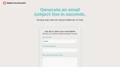 Screenshot of Email Subject Line Generator