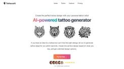 Screenshot of Tattoo Creator AI