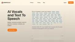Screenshot of Vocals and Text to Speech AI