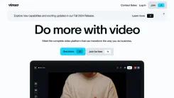 Screenshot of Vimeo