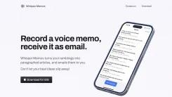 Screenshot of Whisper Memos